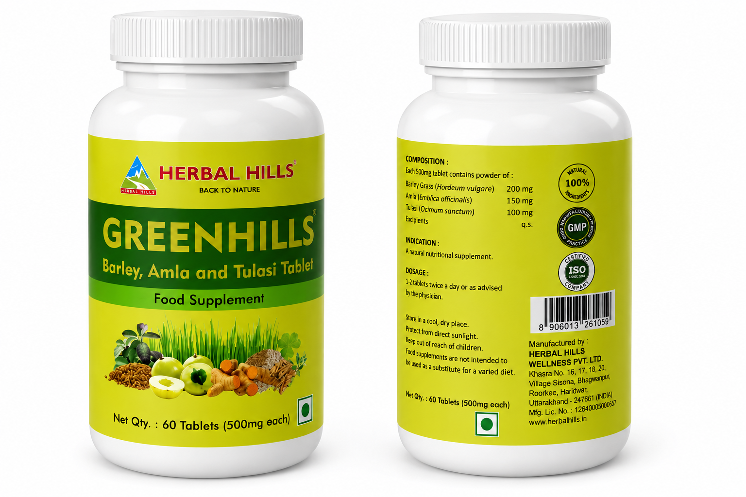 Super Greenhills – Daily Green Superfood - 60 Count